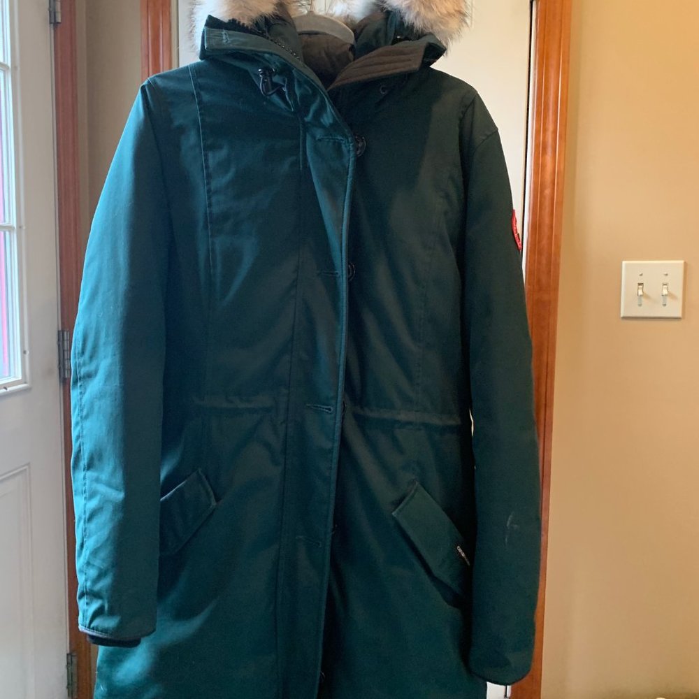 Like-New Dark Green Canada Goose Coat